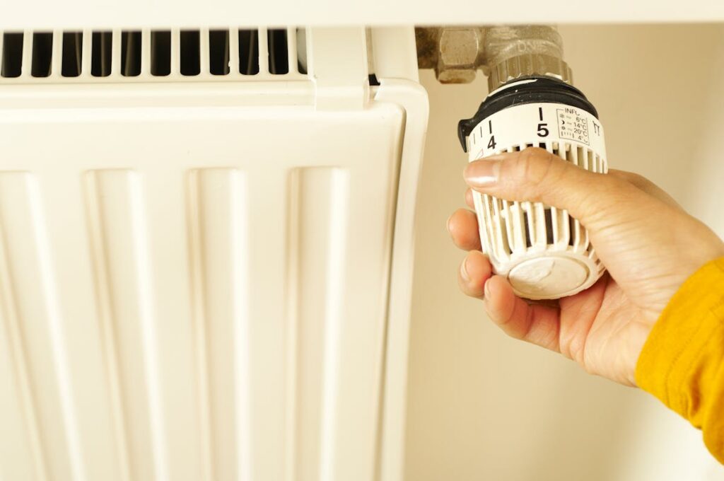 Radiator in een woning