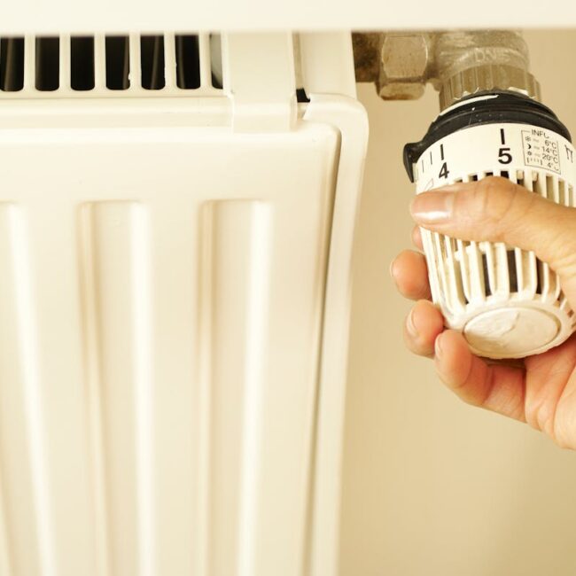 Radiator in een woning